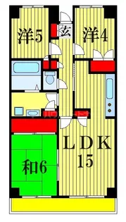 千葉県市川市南八幡1【マンション】の間取り