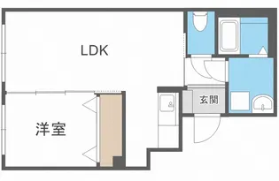 CRETE白石【1階】の間取り
