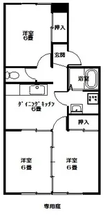 コーポエジリ(小名浜君ケ塚町)【1階】の間取り