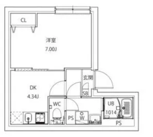 MAXIV CITY堀切RIVER SIDE【2階】の間取り