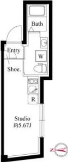 ファーヴァル代々木上原【2階】の間取り