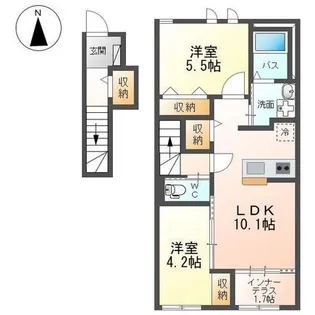ピノ リブロ【2階】の間取り