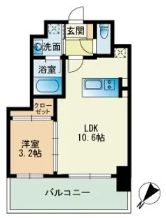 ビエネスタ千代県庁口【13階】の間取り