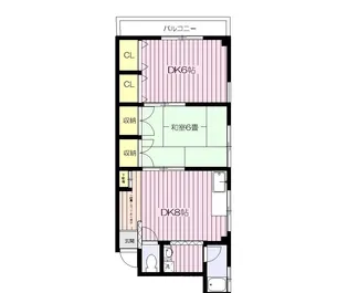 メゾンパルサンコー【1階】の間取り