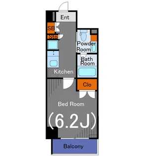 メイクスデザイン芝公園【6階】の間取り