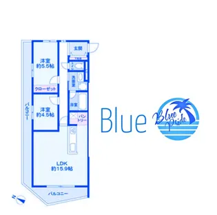 THE TAKASUNA KULTURCE【1階】の間取り