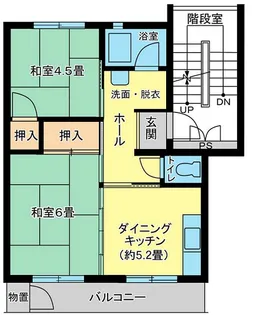 上土棚 3号棟【4階】の間取り