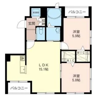 Espoir【3階】の間取り