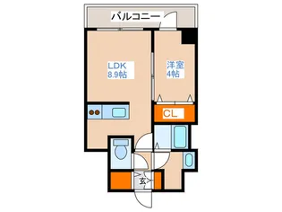 バロンド-ル【9階】の間取り