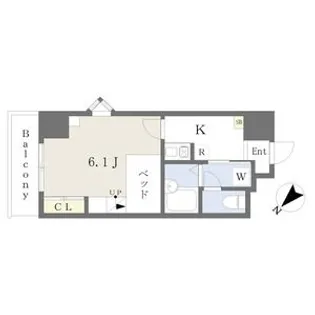 Flat郡山【8階】の間取り