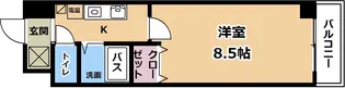 プリオールZEN 弐番館【2階】の間取り
