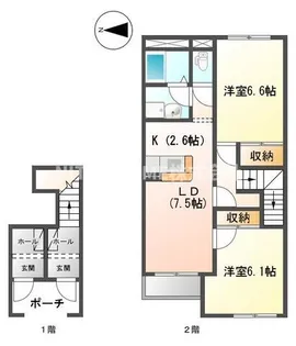 グリーンハイム生野【2階】の間取り