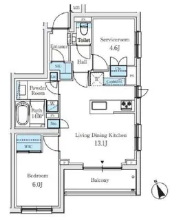 サンウッド吉祥寺南町【3階】の間取り