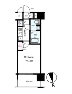 エスリード大阪城公園【3階】の間取り