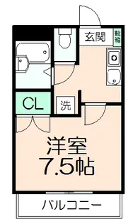 エクレールコバヤシ【1階】の間取り