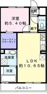 La vie chaud(ラヴィショー)A館【2階】の間取り