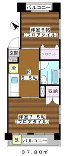 板橋myコーポ(板橋マイコーポ)【4階】の間取り