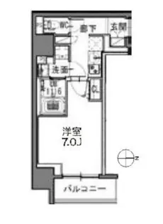 S RESIDENCE新御徒町East【4階】の間取り