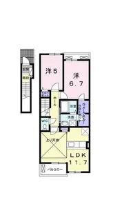 サングレイス【2階】の間取り