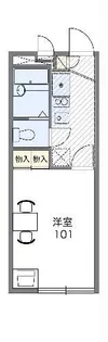 レオパレス安東【1階】の間取り