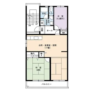 UR鳴海【2階】の間取り