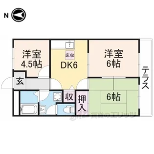 グランドール神宮【2階】の間取り