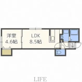 アイプラス平岸【1階】の間取り