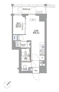 SS.FLAT平井【5階】の間取り