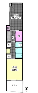 ラ・カーサ南蒲田【1階】の間取り