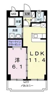ヴィガラス【5階】の間取り