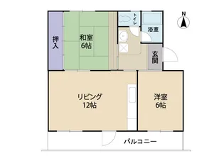 高洲三丁目住宅【2階】の間取り