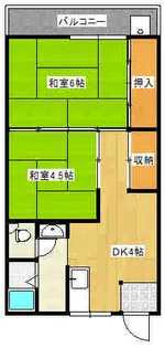 梅ヶ丘ダイケン【2階】の間取り