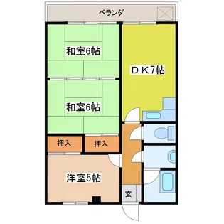 ISマンション【3階】の間取り