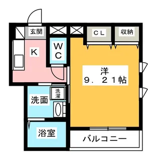 ミュゼ・アン・ヴェール【1階】の間取り