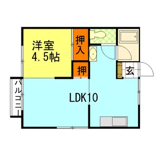 ソレイユ西泉【2階】の間取り