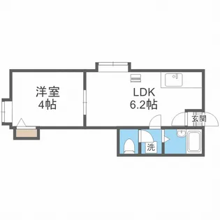 パセリーナ円山B【3階】の間取り