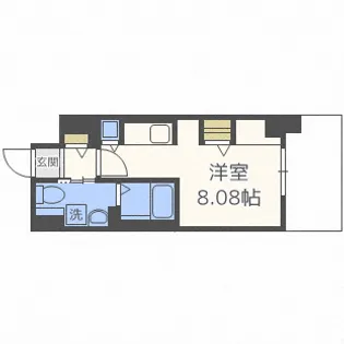 パシフィックタワー札幌【7階】の間取り