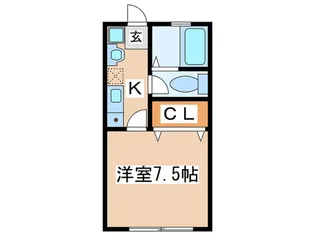 ドーム多摩P棟【1階】の間取り