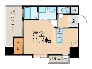 アヴィタシヨン浅生通り【6階】の間取り