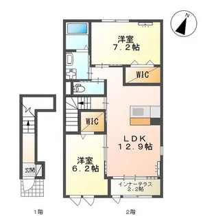 ベル アーブル【2階】の間取り