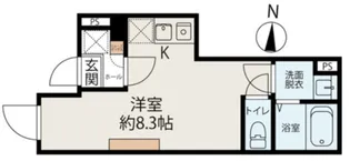 パレステイル大島【1階】の間取り