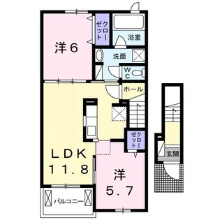 カモミール【2階】の間取り