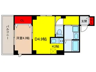 Chataigne Foret Otemachi【4階】の間取り