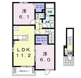 フォーリスト・パーク【2階】の間取り