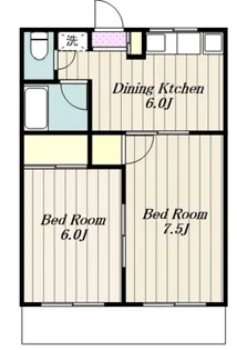 清水マンション【2階】の間取り