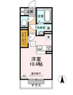 グレイス西崎【1階】の間取り