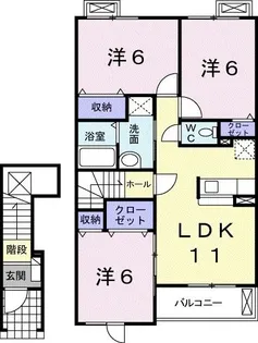 パルティール【2階】の間取り