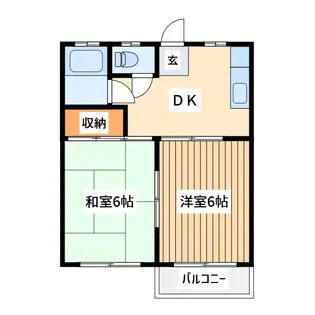 メゾンブランシェI【1階】の間取り