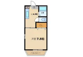 サンドゥエルB棟【2階】の間取り