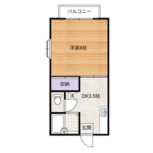 グランデュール中原【1階】の間取り